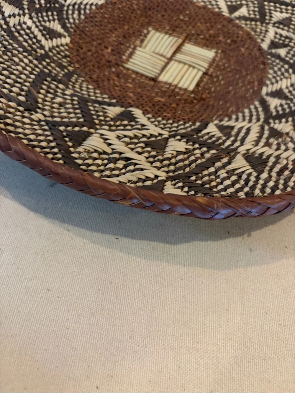 NEW Africa Woven Basket. Made by the Binga people of Zambia/Zimbabwe